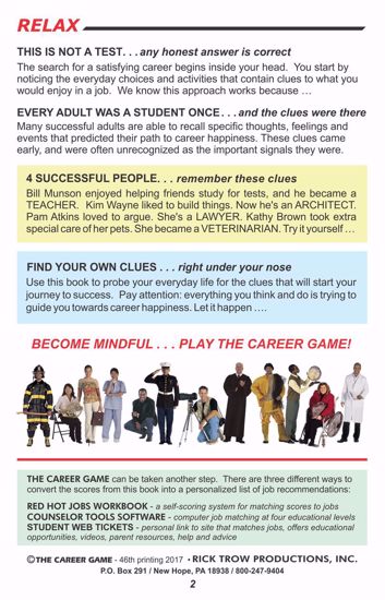 Picture of The Career Game Workbook